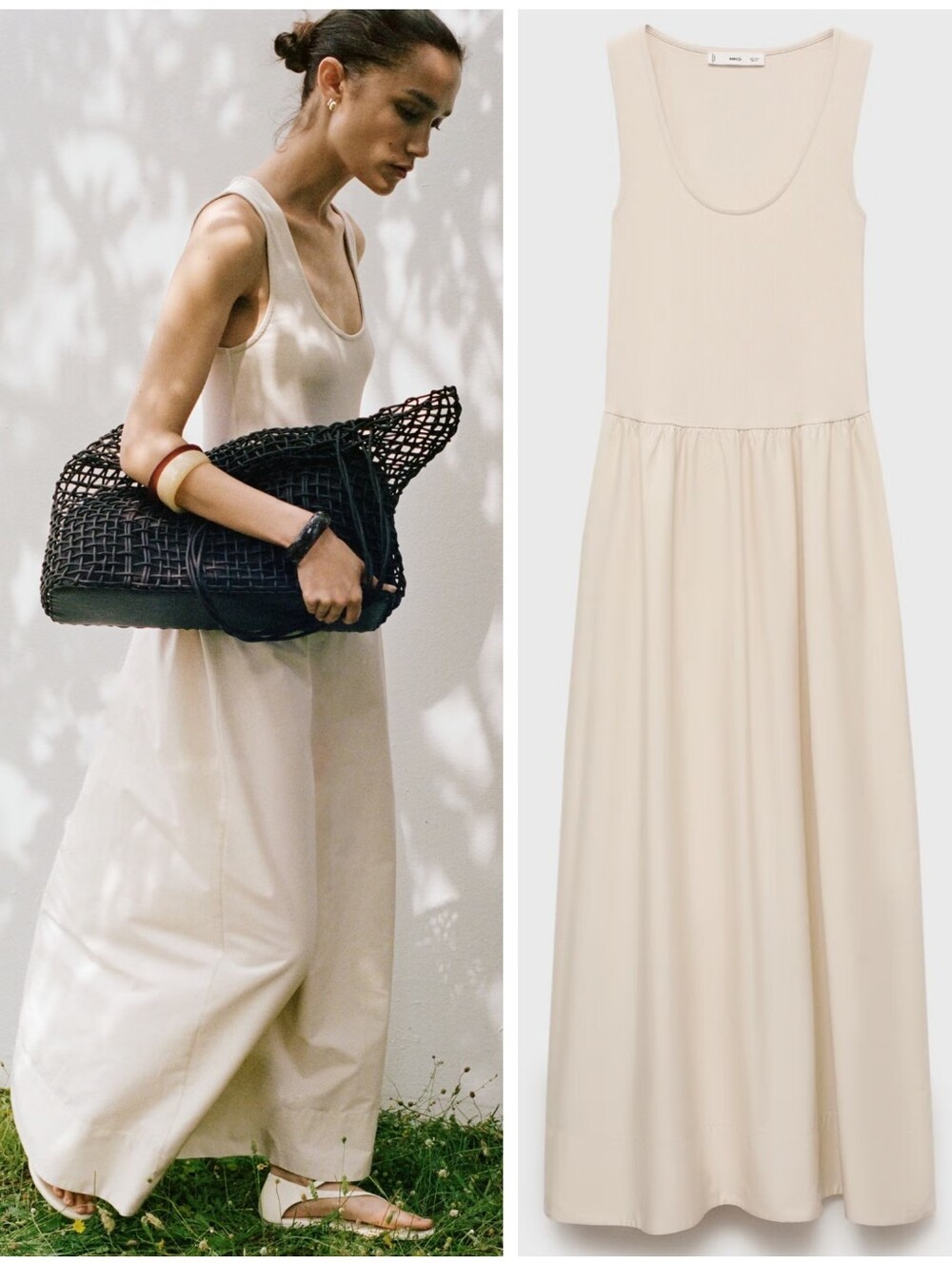 MANGO Combined Dress - Picture 1 of 6
